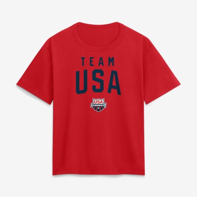 Team USA Women's Summer Games Swimming T-Shirt - Red
